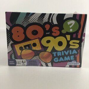 Adult Party Game 80's 90's Trivia Family Night Retro New Sealed 2018 Outset